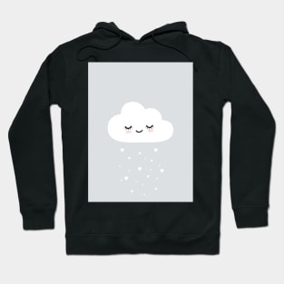 Cloud, Kids art, Kids print, Scandinavian art, Modern art, Wall art, Print, Minimalistic, Modern Hoodie